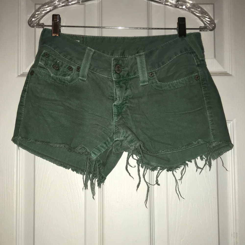 Denim cutoff shorts